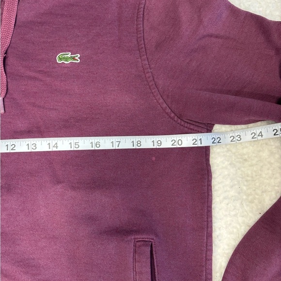Lacoste Sport Women Purple Fleece Full Zip Hoodie - Picture 8 of 11